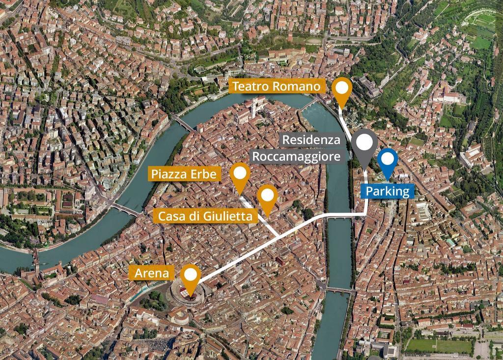 Residenza Roccamaggiore Verona Bagian luar foto